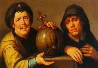 Cornelisz van Haarlem Heraclitus and Democritus Sweden oil painting art